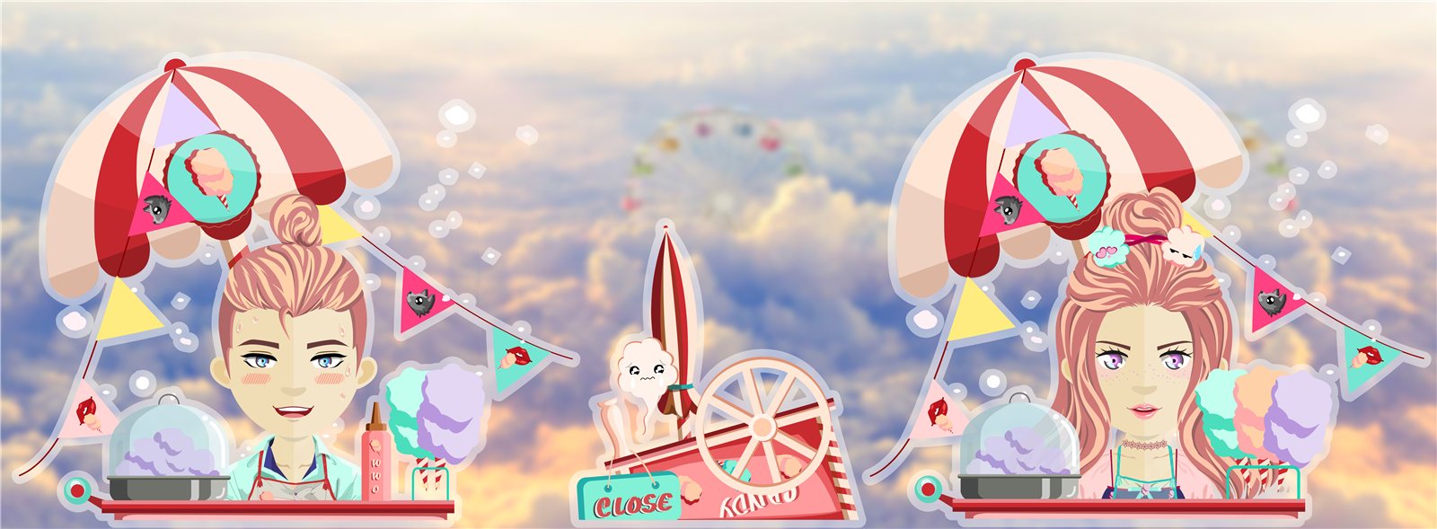 Cotton Candy Cart — full design
