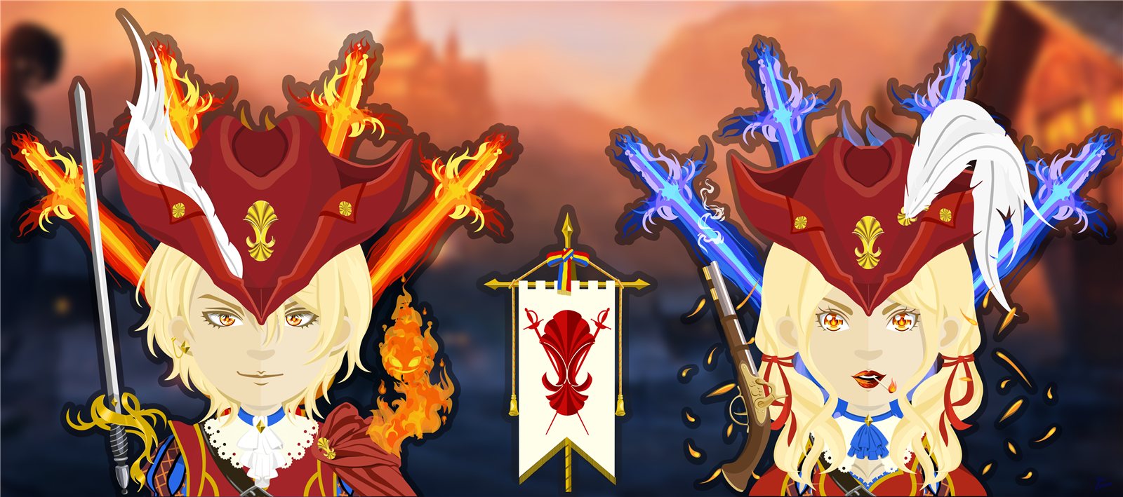 Fire Royal Musketeers — full design